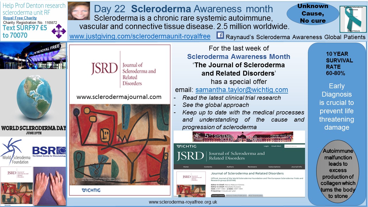 Day 22 Scleroderma Awareness month