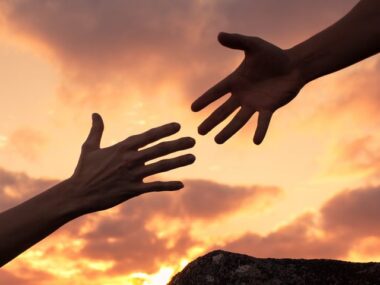 reaching out