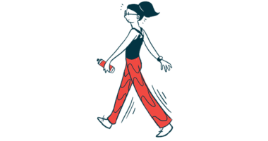 exercise | Scleroderma News | illustration of woman walking