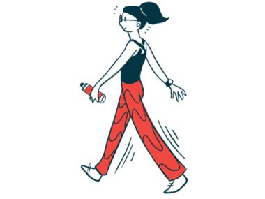 exercise | Scleroderma News | illustration of woman walking