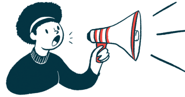 sine sclerosis | Scleroderma News | illustration of a woman talking through a megaphone