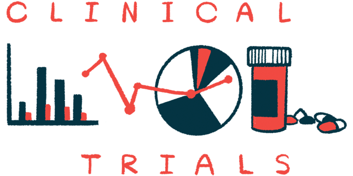 FCR001 trial underway | Scleroderma News | clinical trials illustration with graphs and pill bottle