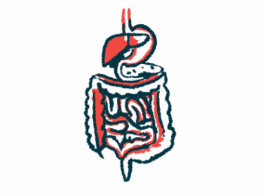 This is an illustration of the human digestive system.