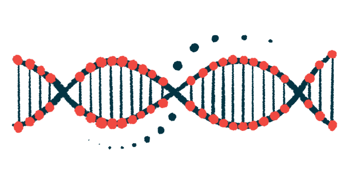 HLA gene | Scleroderma news | illustration of DNA strand