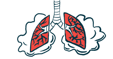 An illustration of a person's lungs.