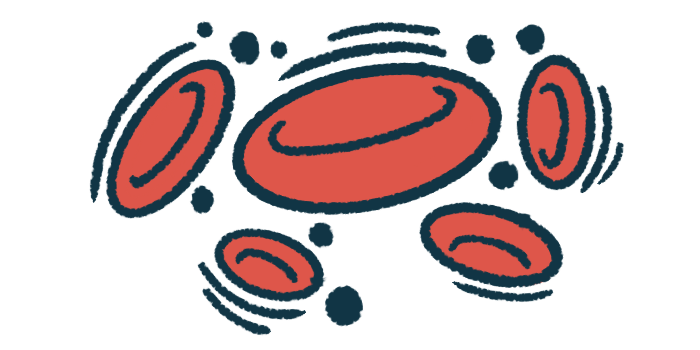 An illustration of red blood cells is shown.
