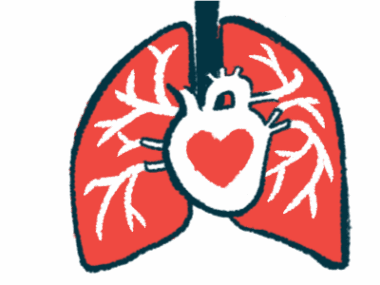 Illustration of a human heart and lungs.